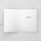 ハッピーバースデーマイビューティフルクーガー動物おもしろい カード (内部)