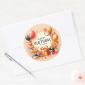 ハッピーバースデーマイフレンドシール ラウンドシール (封筒)