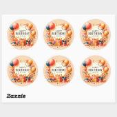 ハッピーバースデーマイフレンドシール ラウンドシール (シート)