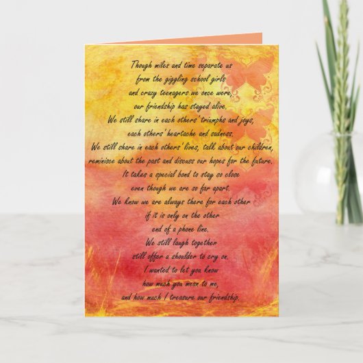 ハッピーバースデーマイフレンド カード (正面)