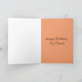 ハッピーバースデーマイフレンド カード (内部)