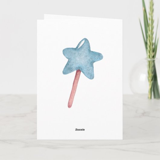 ハッピーバースデーマイリトルプリンセスケーキ カード (裏面)