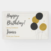 ハッピーバースデーマイ夫誕生日 横断幕 (横)