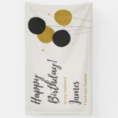 ハッピーバースデーマイ夫誕生日 横断幕 (縦)