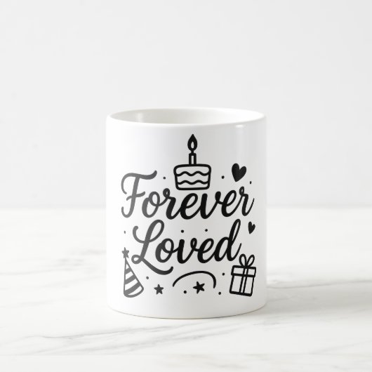 🎂ハッピーバースデーマカラフルグ – & おもしろいCoffee Cu コーヒーマグカップ (中央)