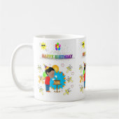 ハッピーバースデーマグアフリカンボイッシュルーム コーヒーマグカップ (左)