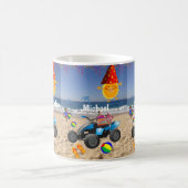 ハッピーバースデーマグアフリカンボーイビーチサンド コーヒーマグカップ (中央)