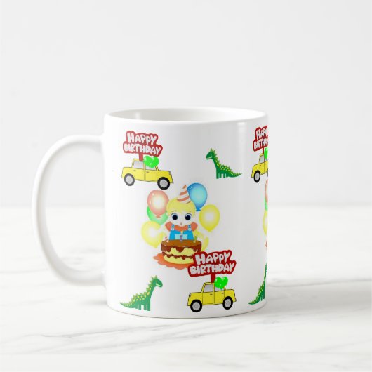 ハッピーバースデーマグアリゲーター コーヒーマグカップ (左)