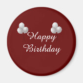 ハッピーバースデーマグカップとバルーン マグネット (正面)