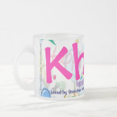 ハッピーバースデーマグカップ（パーソナライズ） フロストグラスマグカップ (左)