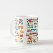 ハッピーバースデーマグカーニバルサーカス コーヒーマグカップ (正面左)