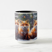 ハッピーバースデーマグキツネズインスノーウィーフォレスト マグカップ (中央)