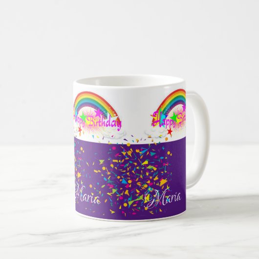 ハッピーバースデーマググ コーヒーマグカップ (正面右)