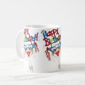 ハッピーバースデーマググ コーヒーマグカップ (正面左)