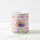 ハッピーバースデーマグストライプ コーヒーマグカップ (中央)