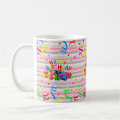 ハッピーバースデーマグストライプ コーヒーマグカップ (左)