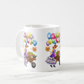 ハッピーバースデーマグッビクトリアング コーヒーマグカップ (正面左)