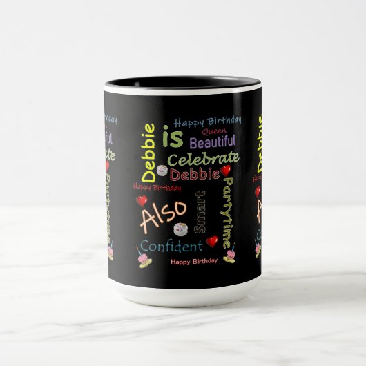 ハッピーバースデーマグデビー マグカップ (中央)
