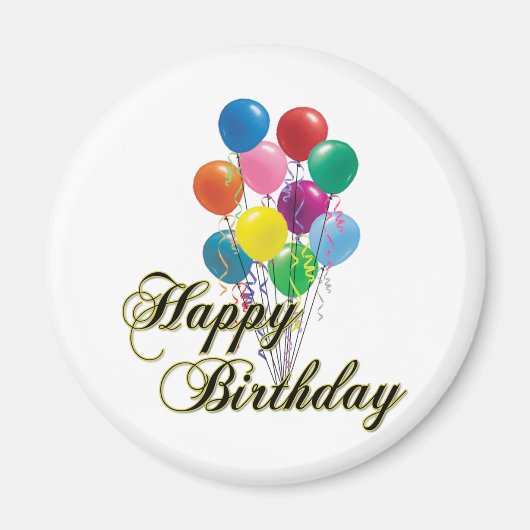 ハッピーバースデーマグネット – D4 マグネット (正面)