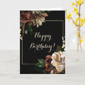 ハッピーバースデーマグノリアカード カード (黄色い花)