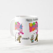 ハッピーバースデーマグハッピーアニバーサリー コーヒーマグカップ (正面左)