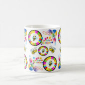 ハッピーバースデーマグバルーン（昆虫）マルハナバチ コーヒーマグカップ (中央)