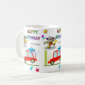 ハッピーバースデーマグピエロ車 コーヒーマグカップ (正面左)