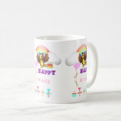 ハッピーバースデーマグフクロウ コーヒーマグカップ (正面右)