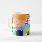 ハッピーバースデーマグボーイ信号機 コーヒーマグカップ (正面左)