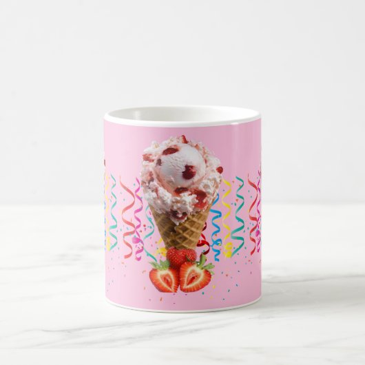 ハッピーバースデーマグロベリーアイスクリーム コーヒーマグカップ (中央)
