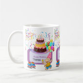 ハッピーバースデーマグ海馬 コーヒーマグカップ (左)