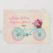 ハッピーバースデーマザーバスケット花自転車 (正面/裏面)