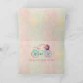 ハッピーバースデーマザーヴィンテージ自転車花 カード (内部)