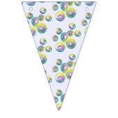 ハッピーバースデーマジカルピンクユニコーンホースハート バンティングフラッグ (第1の旗)