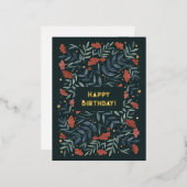 ハッピーバースデーマジカルヴィンテージ園 箔シーズンポストカード (正面/裏面)