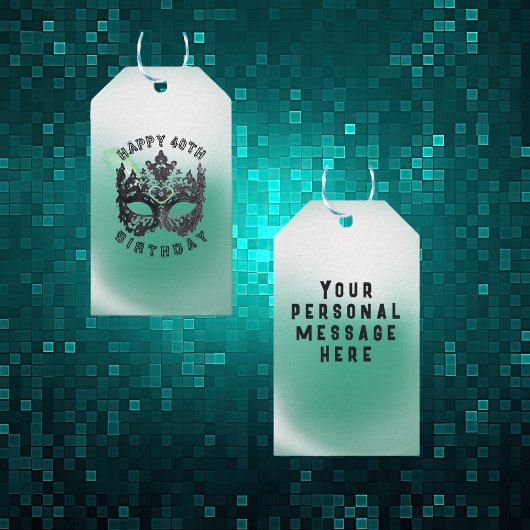 ハッピーバースデーマスカレードマスク | ギフトタグ