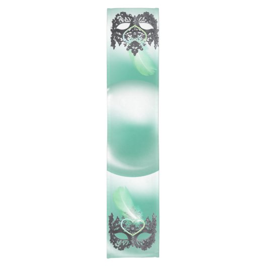 ハッピーバースデーマスカレードマスク | ショートテーブルランナー (正面)