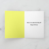 ハッピーバースデーマフリング話し子犬の顔マスク シーズンカード (内部)