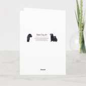 ハッピーバースデーママおもしろい犬ワールド最高のドッグママ カード (裏面)