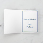 ハッピーバースデーママおもしろい犬ワールド最高のドッグママ カード (内部)