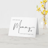 ハッピーバースデーママからベビーバンプ妊娠 カード (黄色い花)