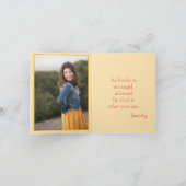 ハッピーバースデーママの写真インサイド カード (内部)