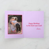 ハッピーバースデーママサファリライオンあなたの写真の内側 カード (内部)