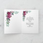 ハッピーバースデーママフローラバラ カード (内部)