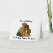 ハッピーバースデーママヘンチックカード付き カード (正面)