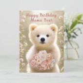 ハッピーバースデーマママベアーラブユビアーリーカード 案内状 (スタンド正面)