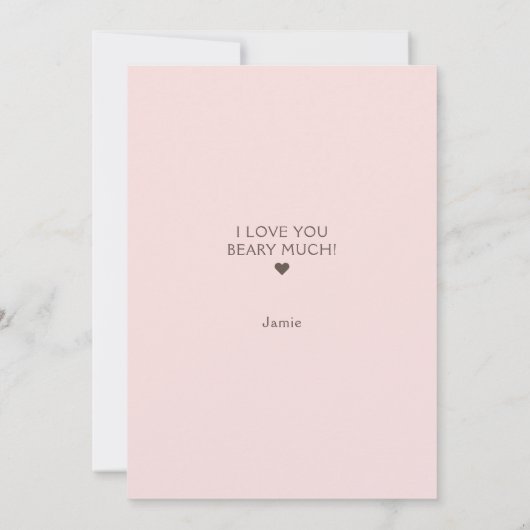 ハッピーバースデーマママベアーラブユビアーリーカード 案内状 (裏面)