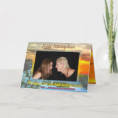 ハッピーバースデーママ夕日2295あいさつ カード (正面)