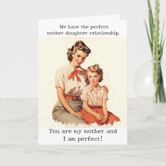 ハッピーバースデーママ母ユーモアおもしろい カード (正面)