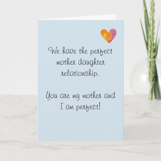 ハッピーバースデーママ母ユーモアおもしろい カード (正面)